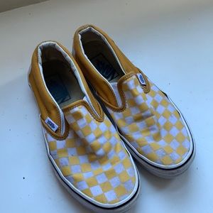 yellow checker vans